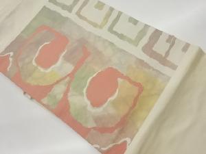 リサイクル 抽象模様織出し名古屋帯